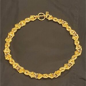 Vintage and Klein gold tone necklace 18”